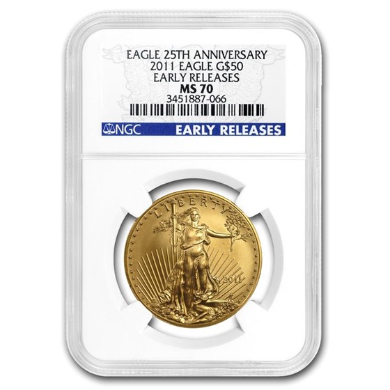 1 oz Gold American Eagle MS-70 NGC (Random Year) 1 oz Gold American Eagle MS-70 NGC (Random Year)